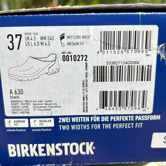 Birkenstock Chef clog A630 size 37 new in box - Picture 6 of 7